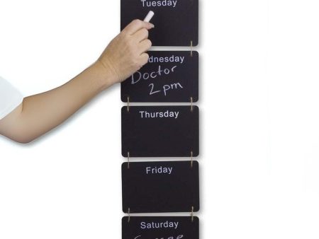 Hanging Wooden Chalkboard Weekly Planner Fashion