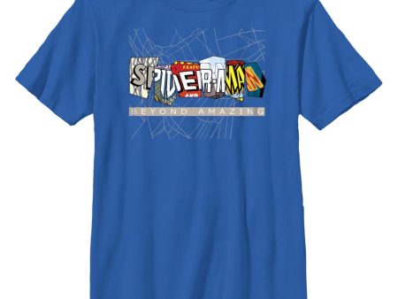 Boy s Marvel Spider-Man Beyond Amazing COMIC CLIPPINGS BEYOND T-Shirt Sale