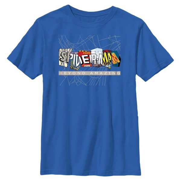 Boy s Marvel Spider-Man Beyond Amazing COMIC CLIPPINGS BEYOND T-Shirt Sale